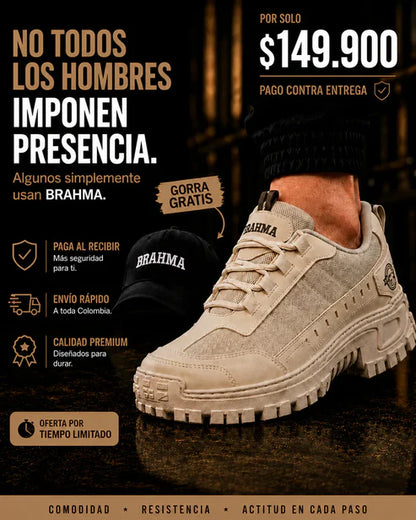 🔥 PROMO - Zapatos Brahma + Gorra Gratis 🎁