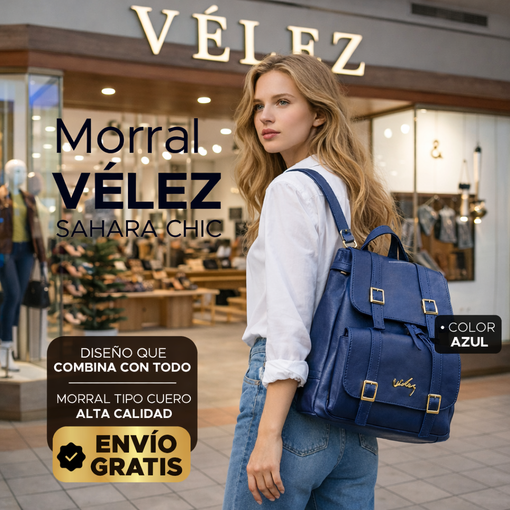 🌟 Últimas unidades Morral Vélez Sahara Chic 👜✨Cuero vegano de alta calidad